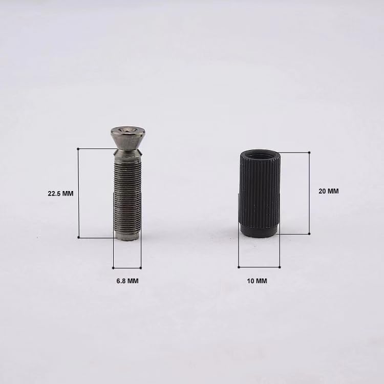 Guyker Tremolo Bridge Studs & Anchors Bridge Posts, Pure Steel And Brass Mounting Bolt Screw Inserts With 7Mm Post Studs For Ele